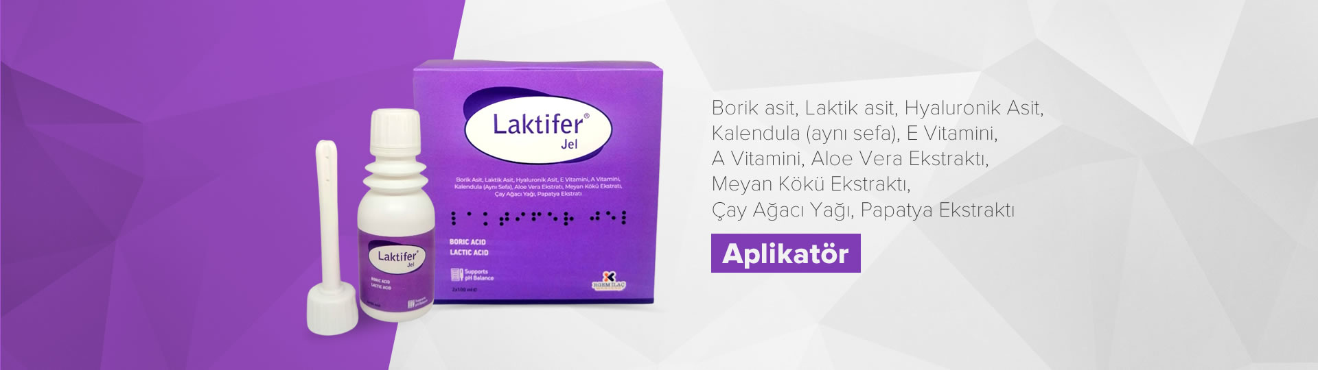 Laktifer Vajinal Jel Aplikatör